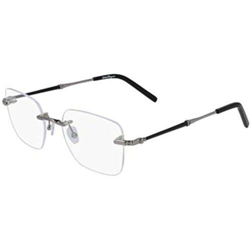 Salvatore Ferragamo SF2193 035 Shiny Gunmetal Eyeglasses 52mm with SF Case