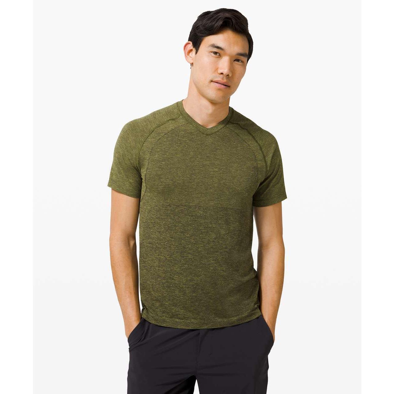 Lululemon Metal Vent Tech Short Sleeve Shirt 2.0 Bronz Green L