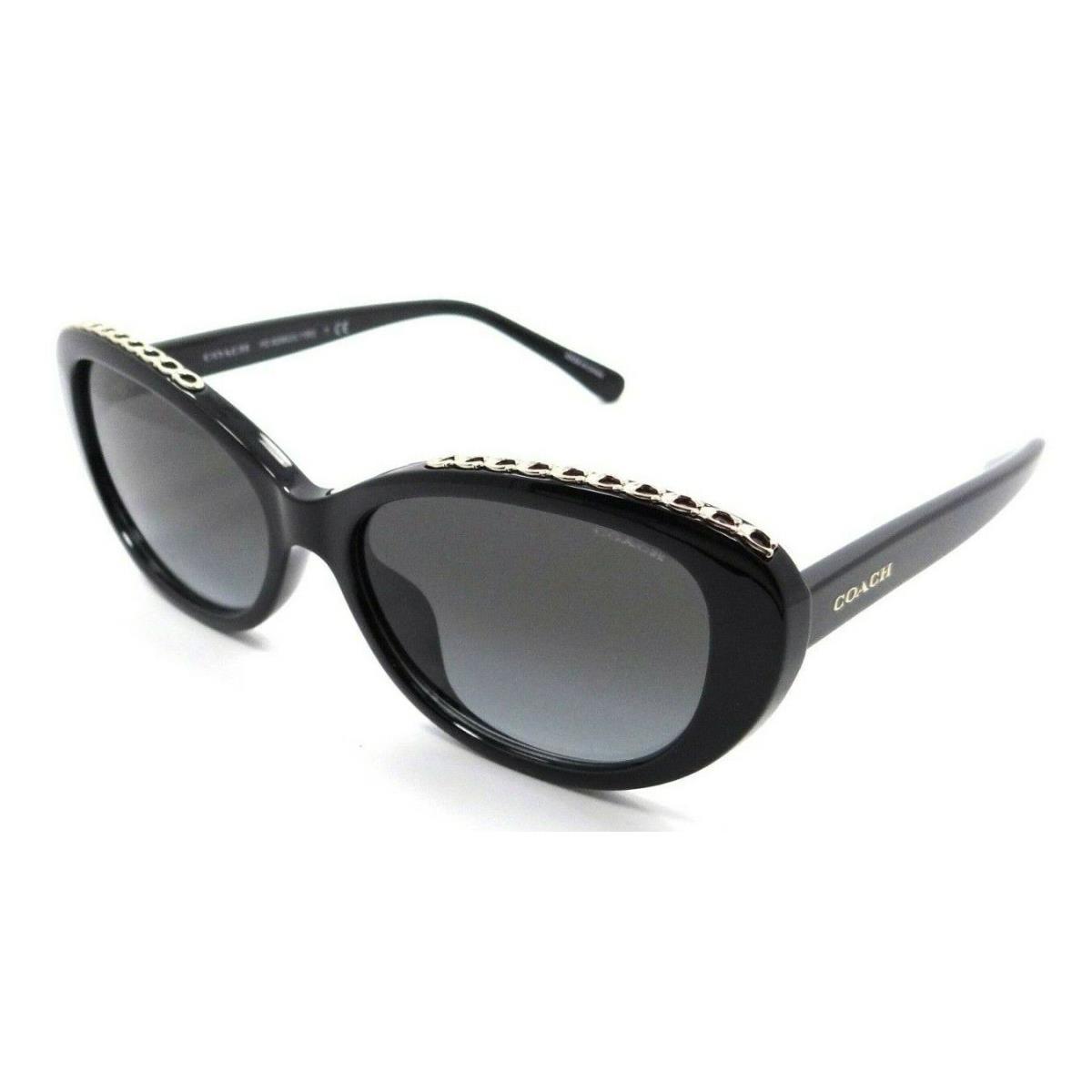 Coach Sunglasses HC 8296U 50028G 56-16-140 L1150 Black / Grey Gradient