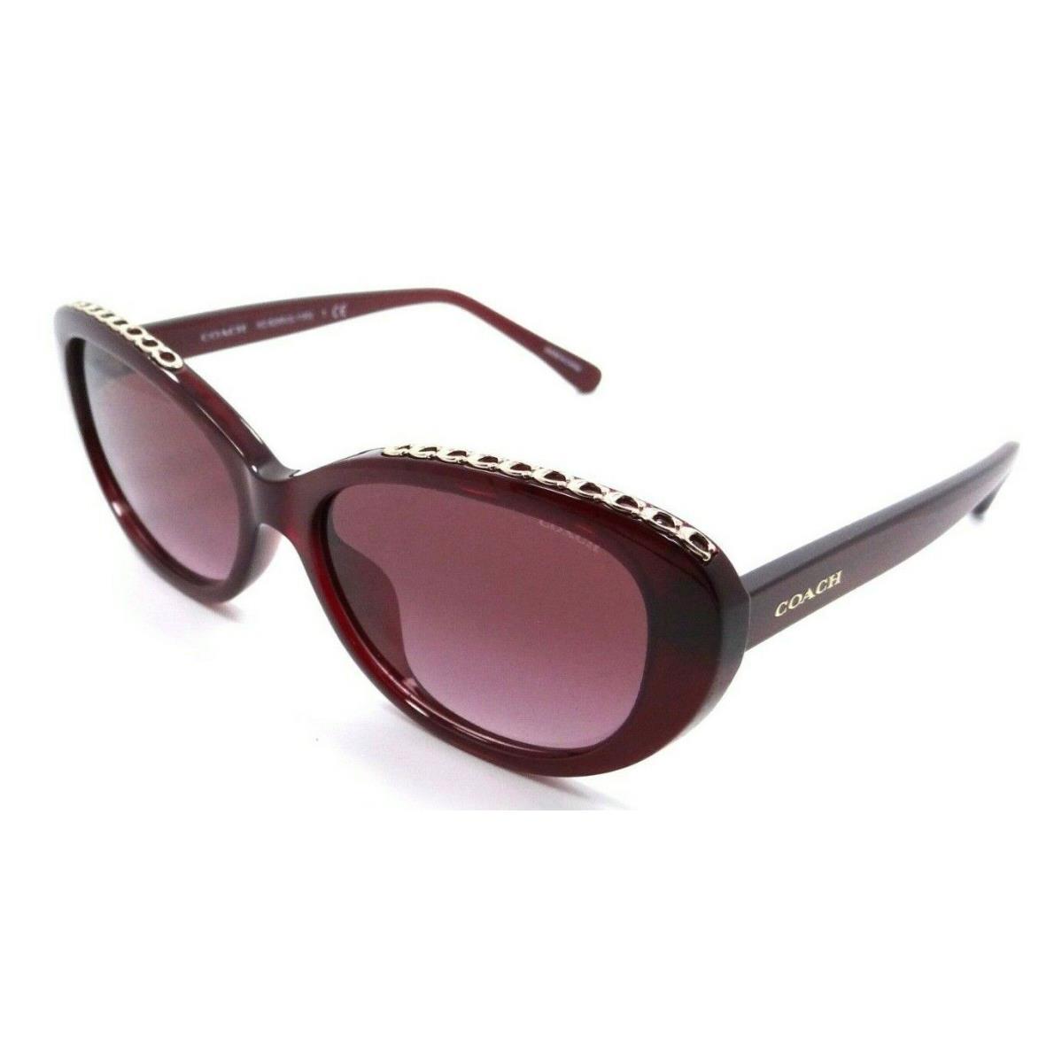 Coach Sunglasses HC 8296U 56158H 56-16-140 L1150 Burgundy / Burgundy Gradient