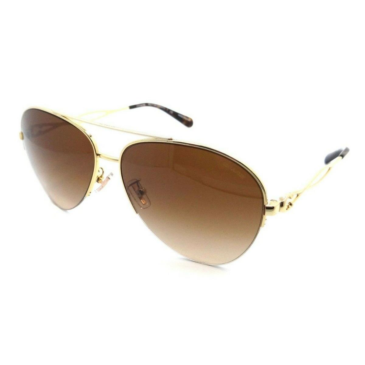 Coach Sunglasses HC 7124 933374 59-14-140 C3447 Shiny Gold / Brown Gradient