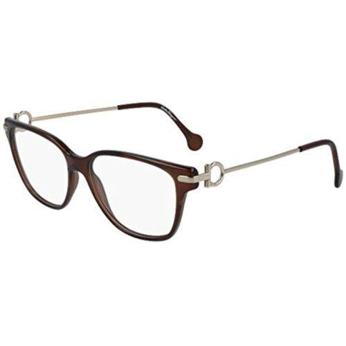 Salvatore Ferragamo SF2864 210 Crystal Brown Eyeglasses 53mm with SF Case