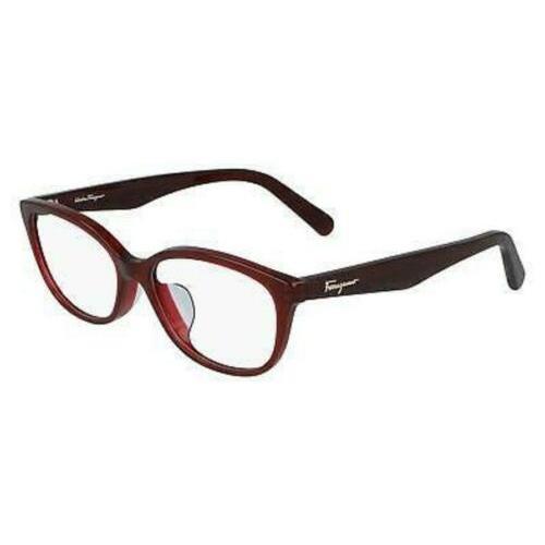 Salvatore Ferragamo SF 2857A 603 Bordeaux Eyeglasses 53mm with SF Case