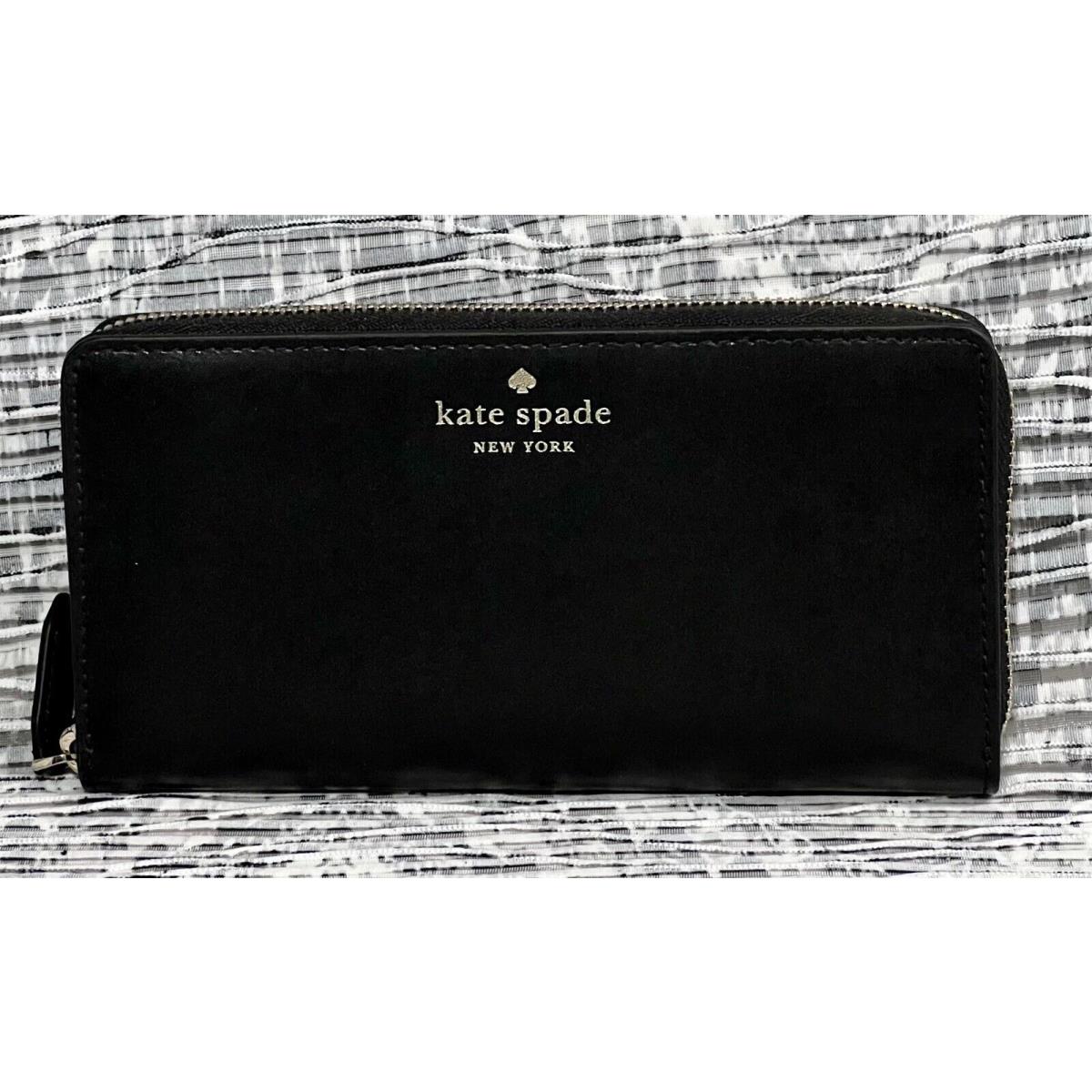 Kate Spade Large Continental Jana Black Wallet Leather - Kate Spade wallet  - 767883218730 | Fash Brands