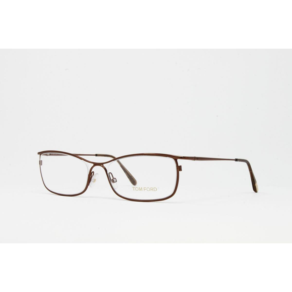 Tom Ford Women`s Eyeglasses FT5215V Color 045 Shiny Brown 54mm