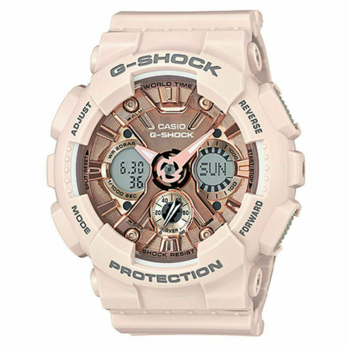 Casio G-shock GMAS120MF-4A S-series Ana-digital Women Pink Resin Watch