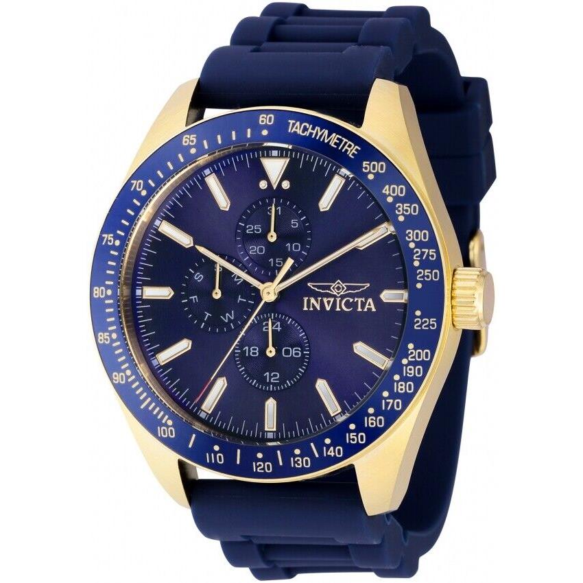 Invicta Aviator Quartz Blue Dial Men`s Watch 38403