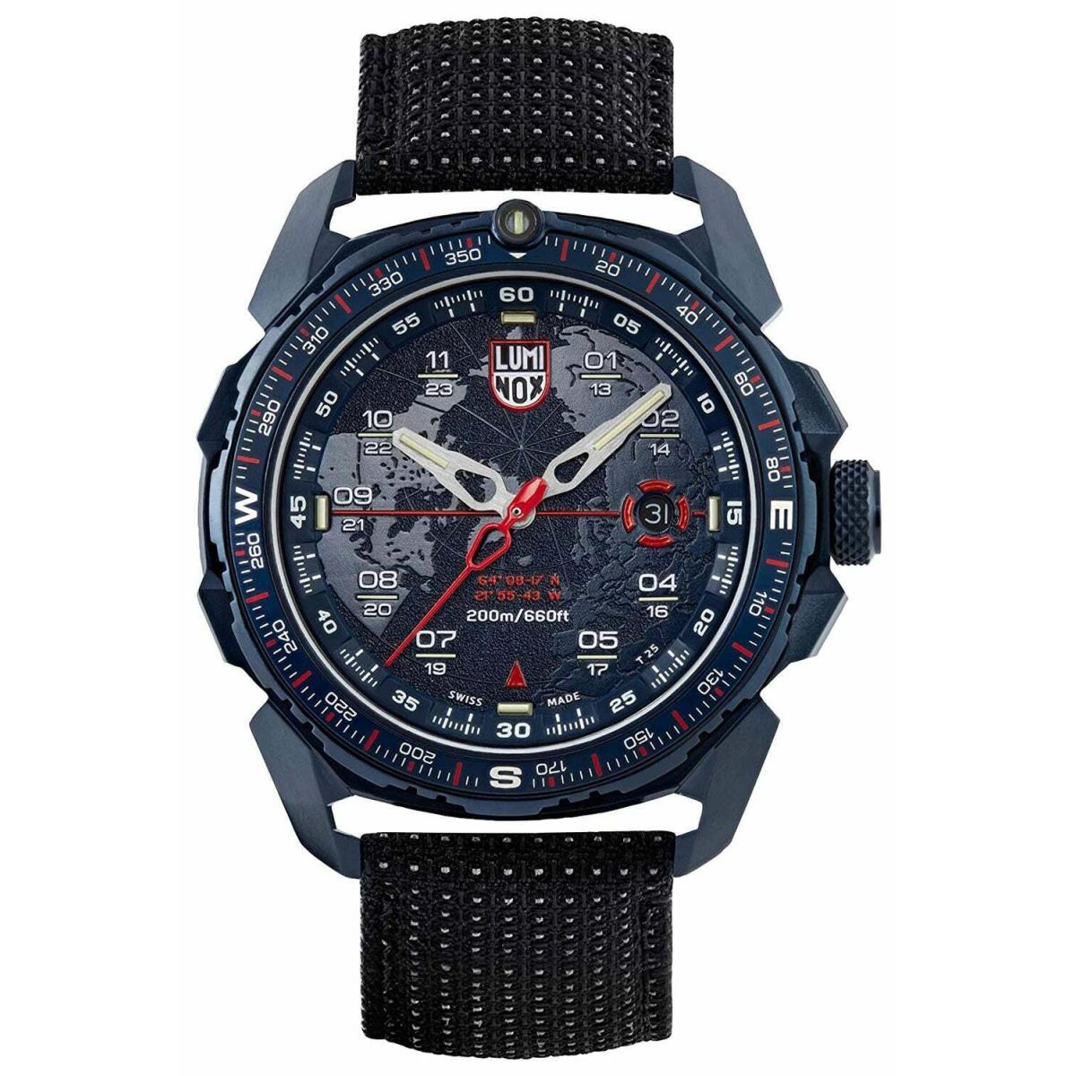 Luminox Ice-sar Arctic Blue Steel Black Textile Divers Quartz Mens Watch XL.1203