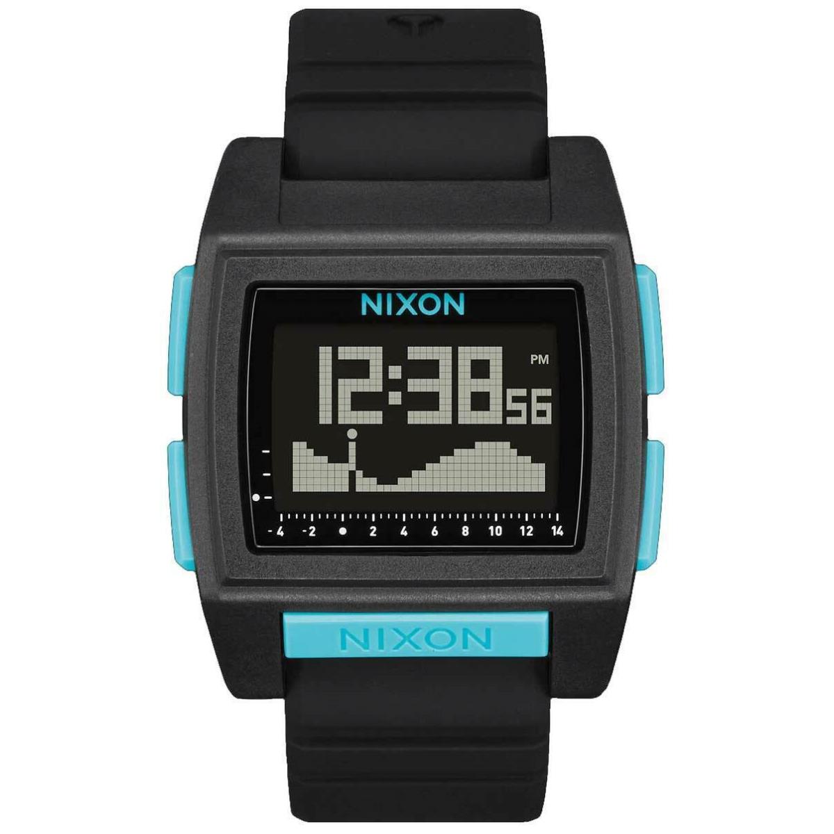 Nixon Base Tide Pro Watch - All Black / Blue