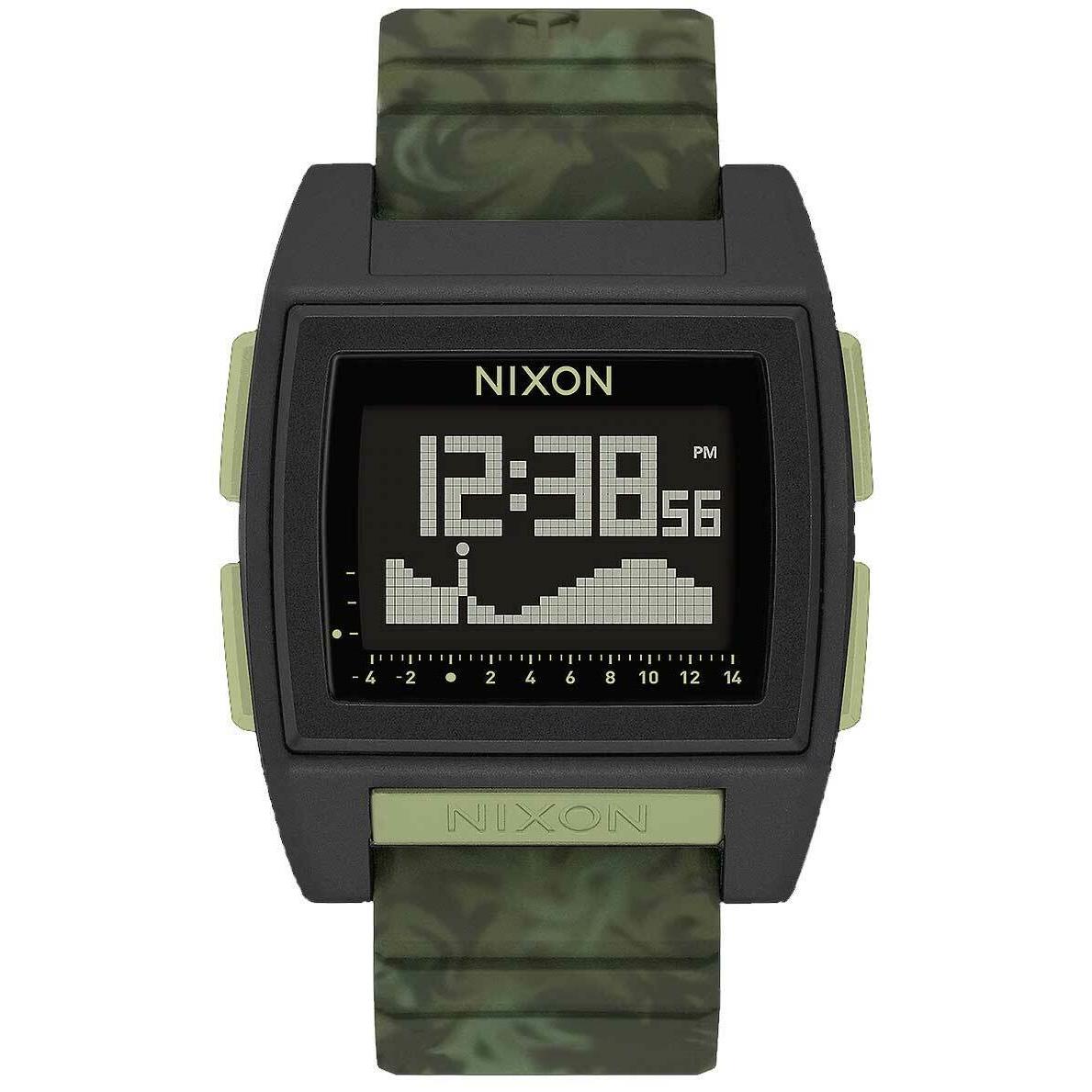 Nixon Base Tide Pro Watch - Green Camo