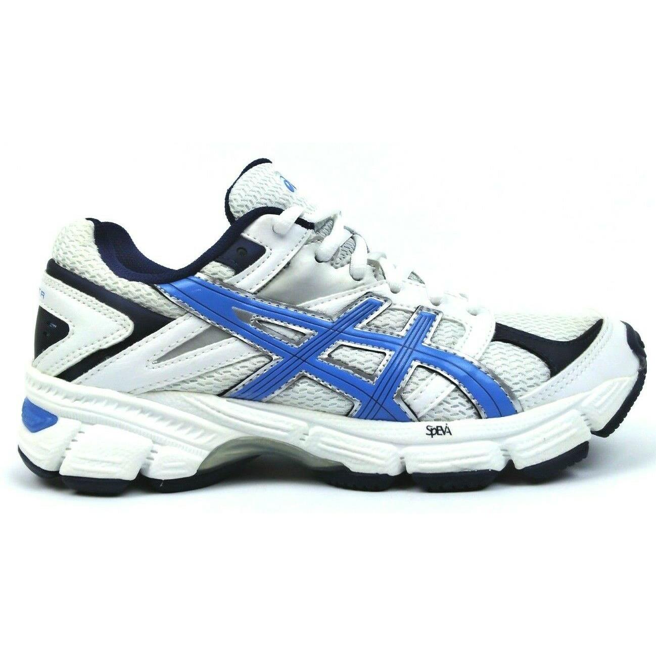 Asics Women`s GEL-190TR Lace Up Training Shoes White Navy Blue