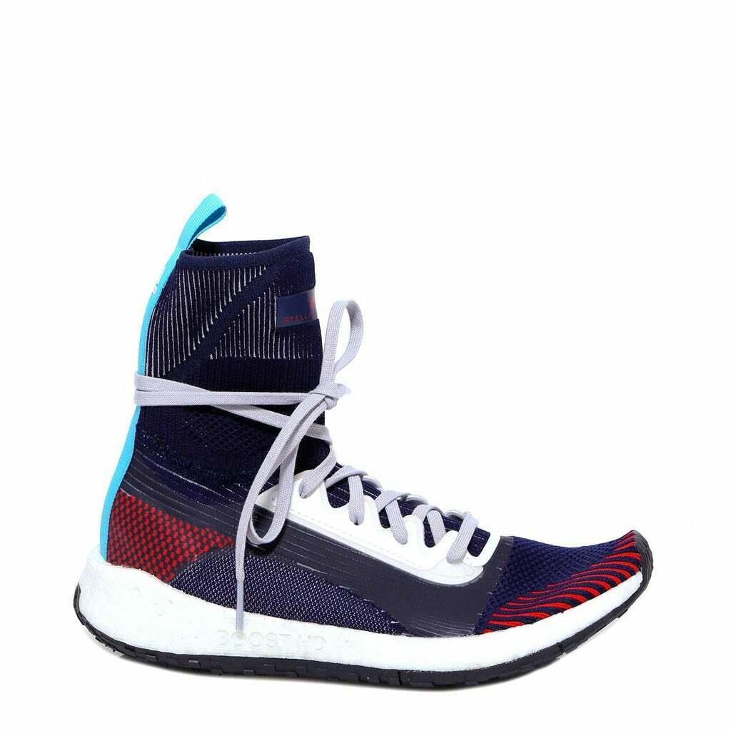 Adidas Stella Mccartney Pulseboost HD Mid Sneakers Running Shoes EE9460 Rare - Blue Red White
