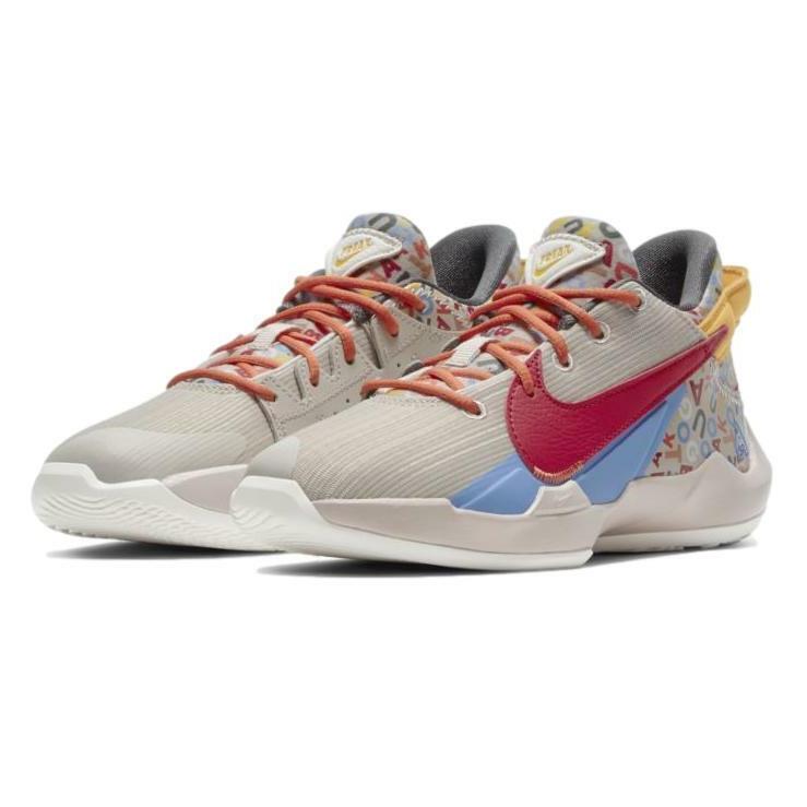 Nike Zoom Freak 2 PS `letter Bro` Youth Basketball Shoes Sneakers DH3153-001 - Desert Sand