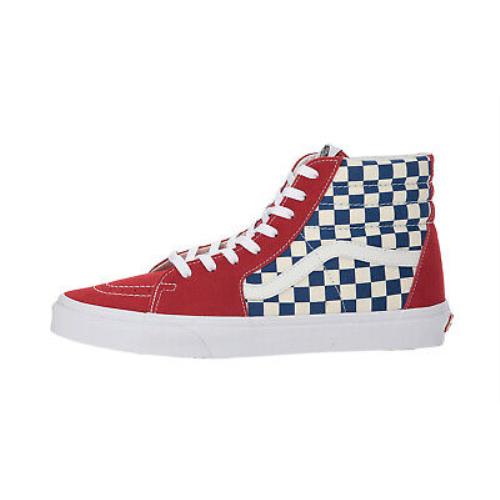 Vans Men Women Shoes Sk8 Hi Bmx Checkerboard True Blue Red White