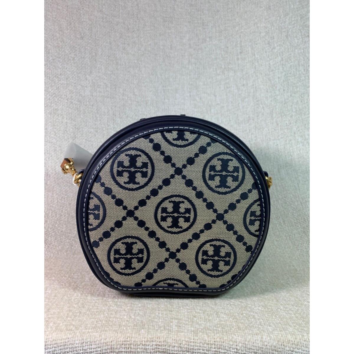 Tory Burch T Monogram Navy Jacquard Circle Bag - Tory Burch bag -  196133181935 | Fash Brands