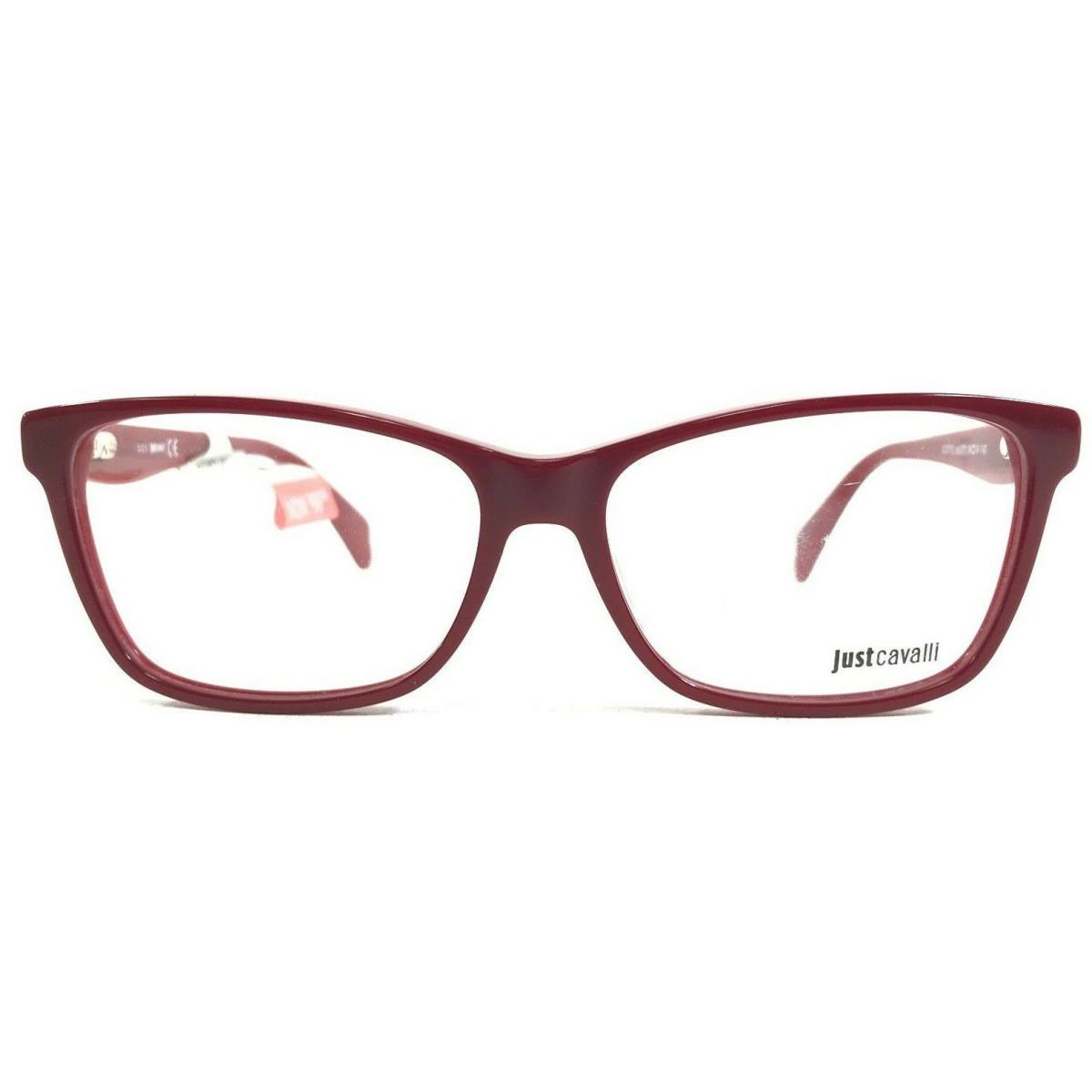 Just Cavalli JC0712 COL.071 Eyeglasses Frames Red Square Full Rim 54-14-140