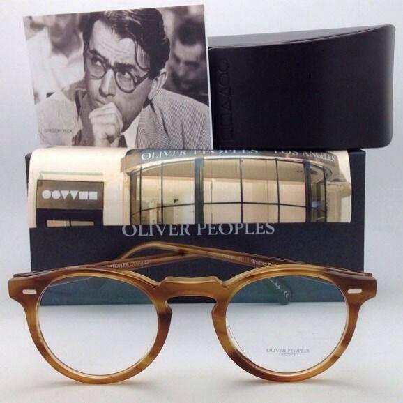 Oliver Peoples Eyeglasses Gregory Peck OV 5186 1011 45-23 Raintree Round Frames