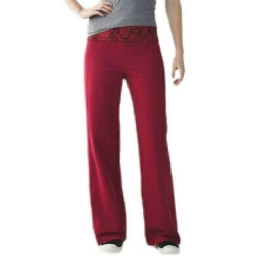 Lululemon Stillness Pant Adjustable Rise Waistband Size 4 Cranberry Red