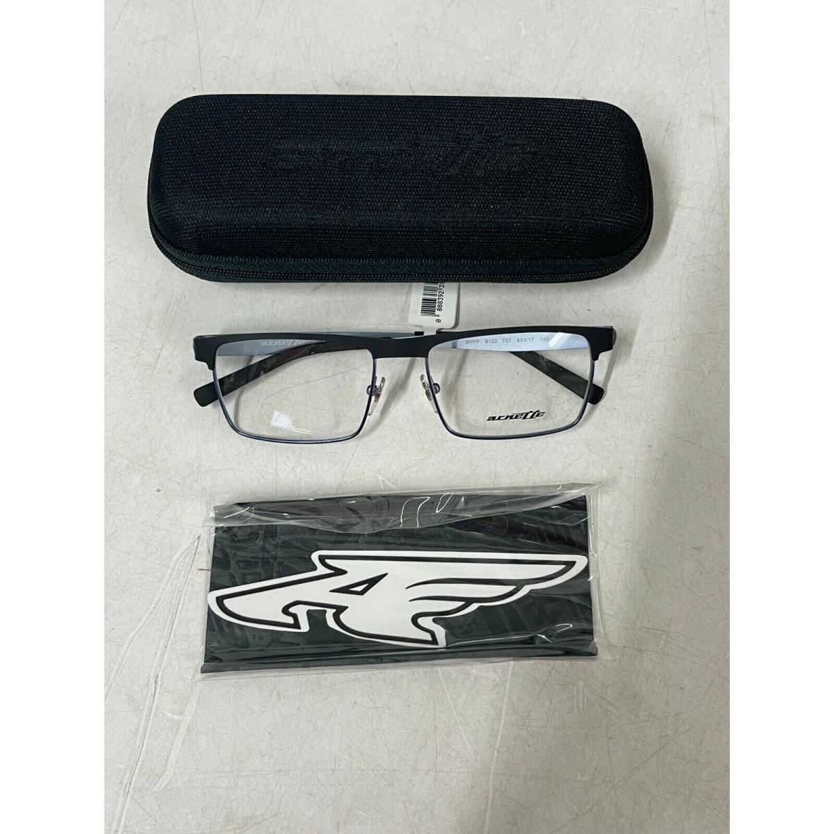 Arnette Optical Eyeglass Frames Shyp 53-17-140 Black Rubber AN6120