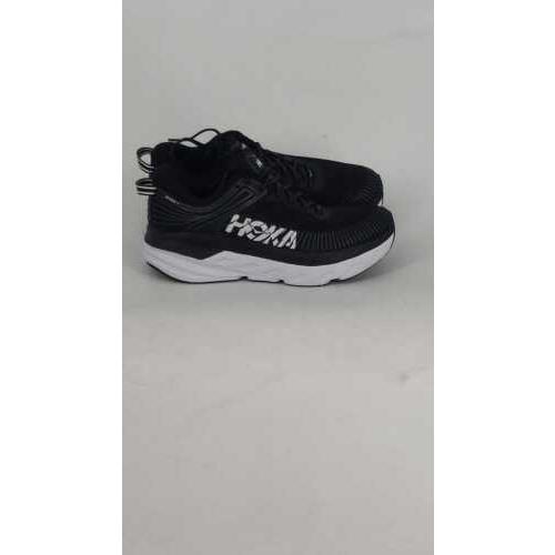 Hoka Womens Bondi 7 1110519/BWHT Black/white Comfortable Running Shoes Size 9