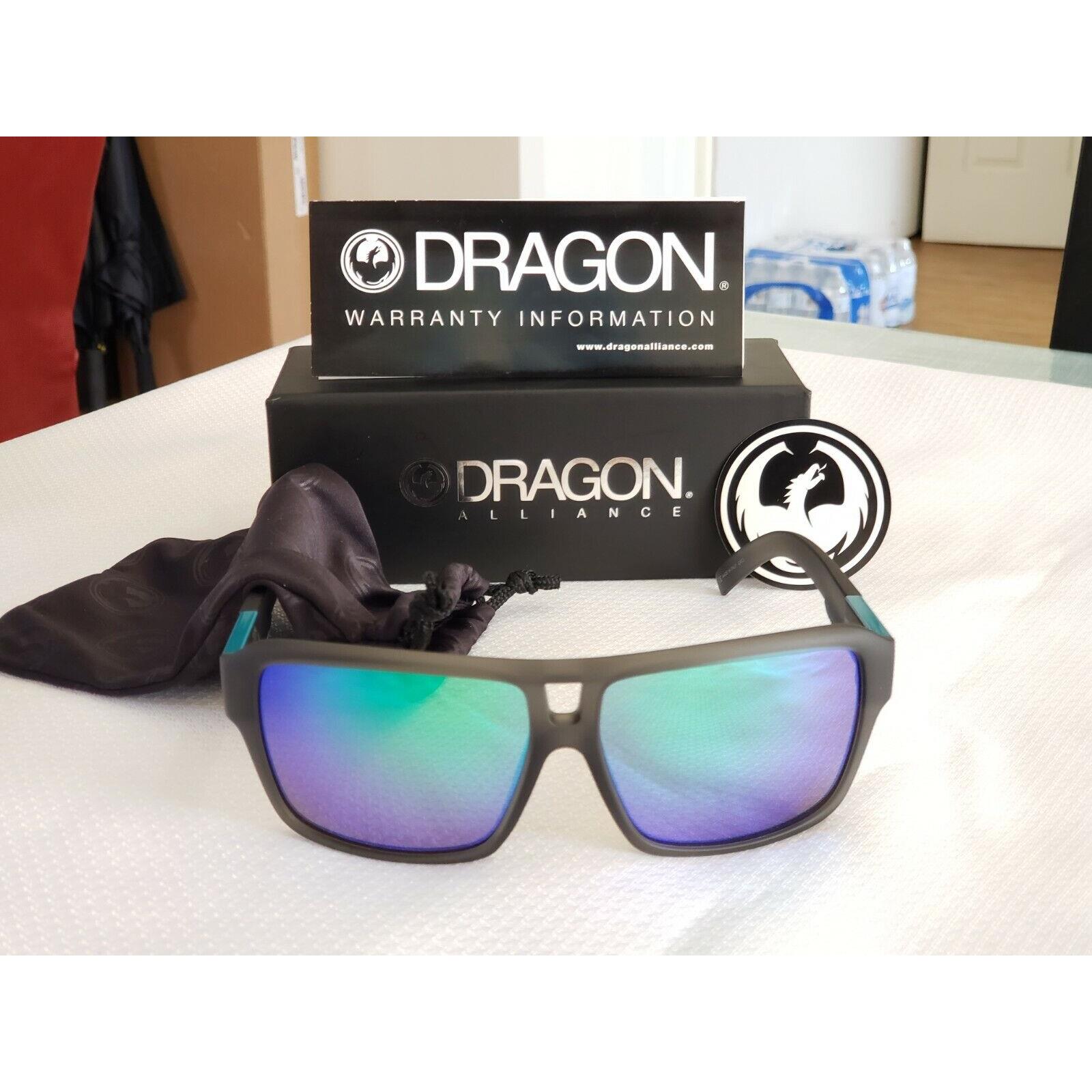 Dragon THE JAM Sunglasses Matte Grey with Green Ion lens 720-1874 . 
