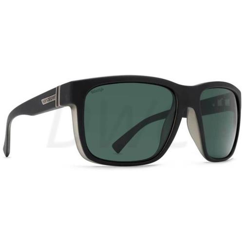 Von Zipper Maxis Black Satin / Wildlife Vintage Grey Polarized Sunglasses