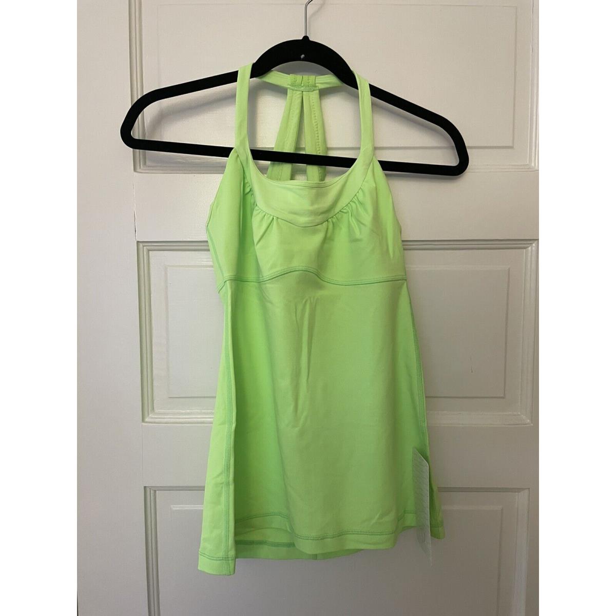 Lululemon Scoop Me Up Tank Top Zippy Green Size 6