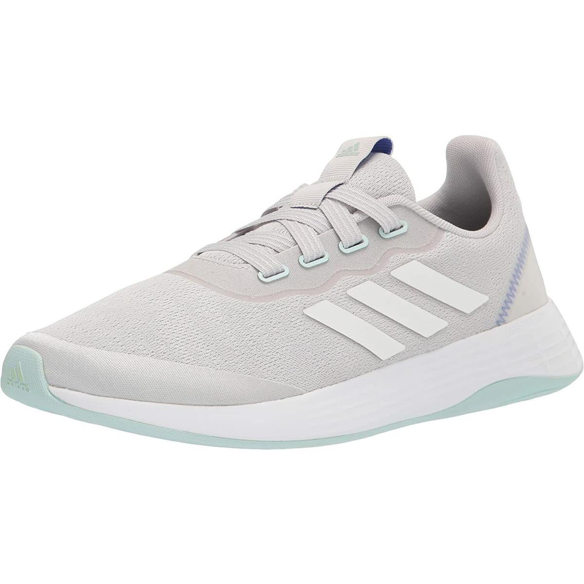 Adidas Women`s QT Racer Sport Running Shoes Grey/White/Halo Mint