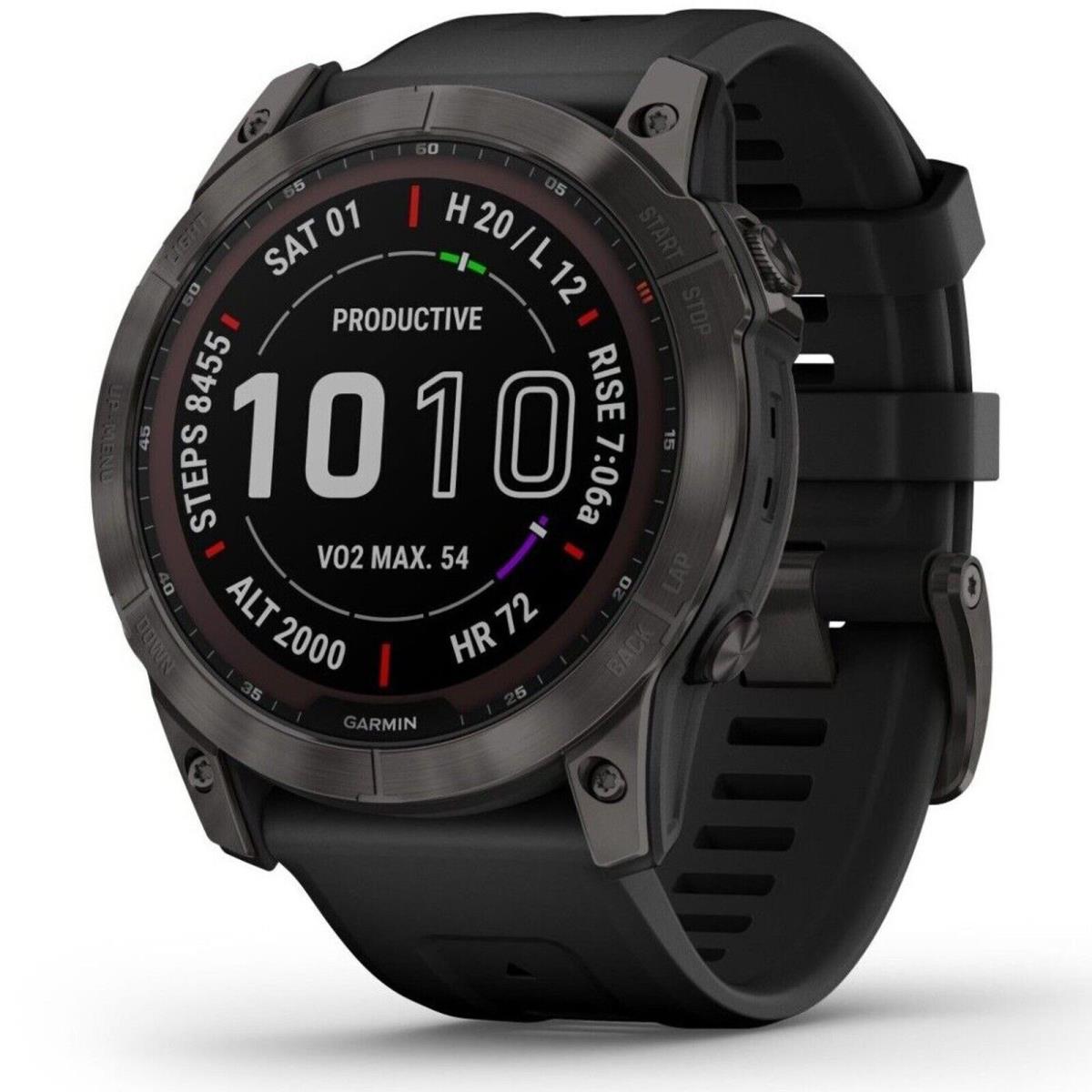 Garmin 010-02541-10 Fenix 7X Sapphire Solar Smartwatch 51MM Multisport Gps Watch