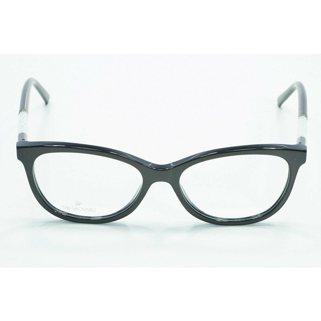 Swarovski SK5211 001 Black Plastic Cat Eye Eyeglasses Frame 54-16-140 SW5211