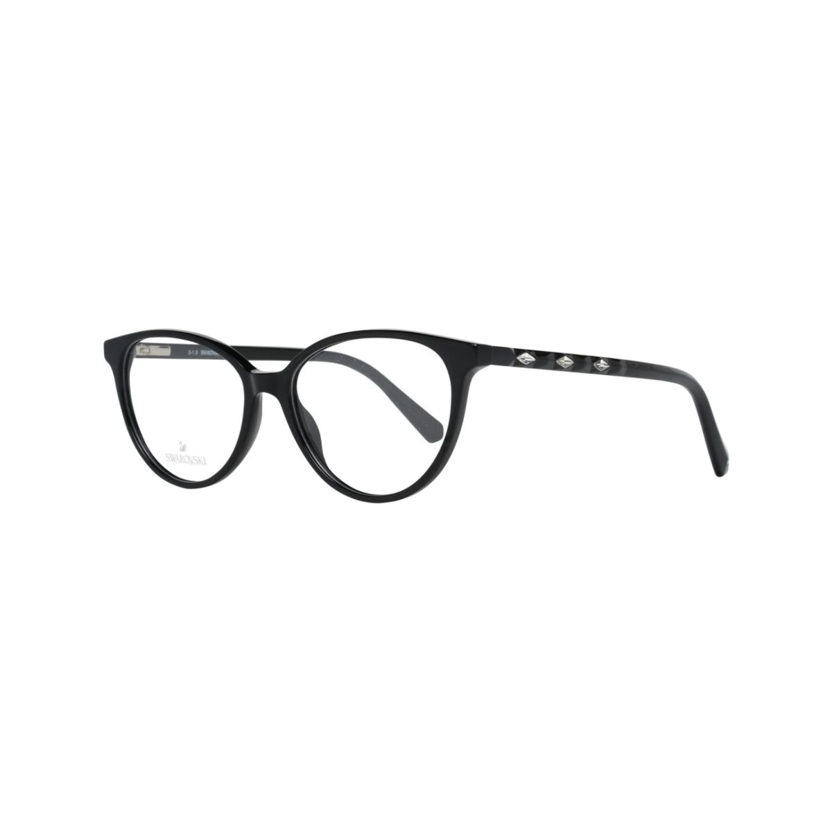 Swarovski SK5302 001 Black Cat Eye Plastic Eyeglasses Frame 53-15-140 SW5302