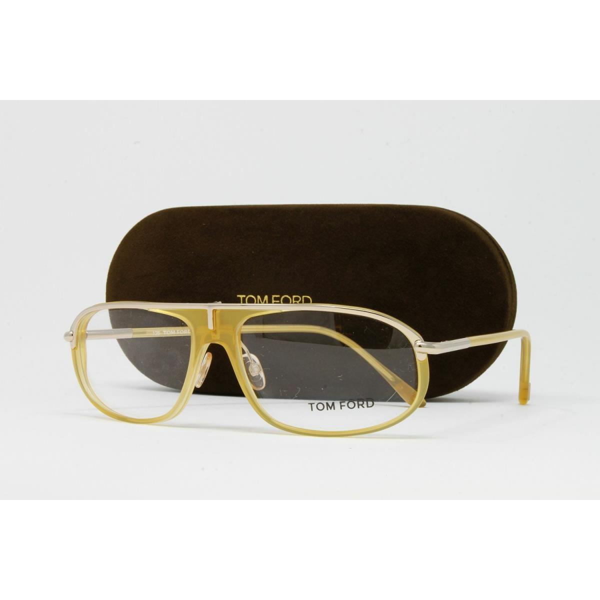 Tom Ford Women`s Eyeglasses FT5047V 383 Light Brown Gold 55mm