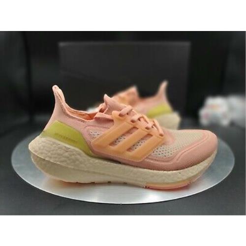 Adidas Ultraboost 21 Running Shoes `ambient Blush` Women`s Size 6.5 FY3953