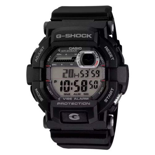 Casio Men`s Watch G-shock Black and Grey Digital Dial Black Resin Strap GD350-1C