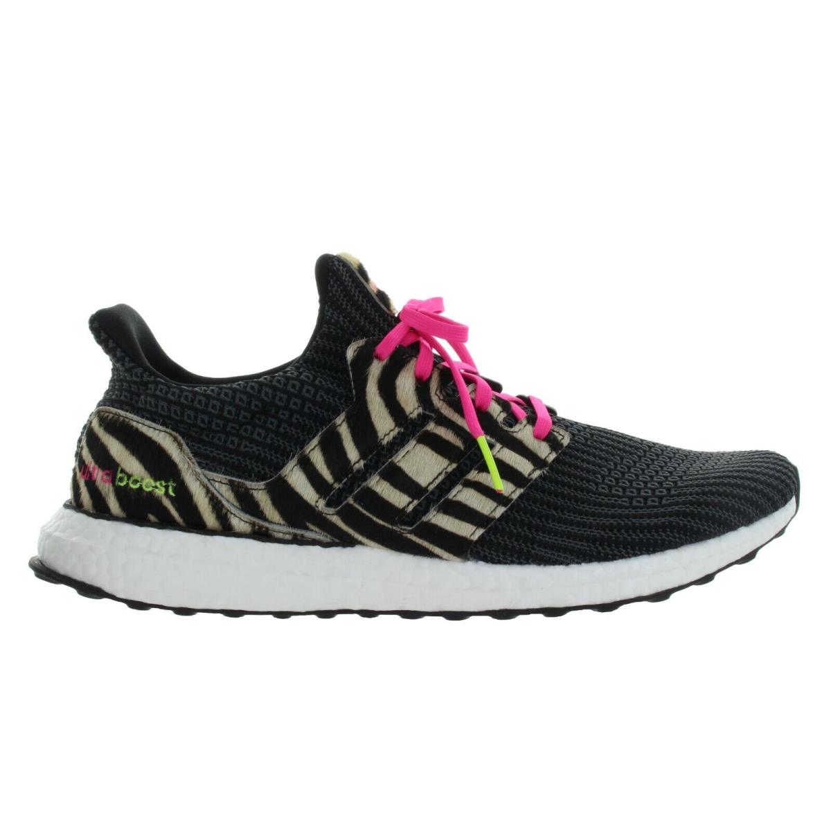 Adidas Men`s Ultraboost Dna Zebra Black - Pink Training Shoes Multiple Size - Core Black, Cloud White, Shock Pink