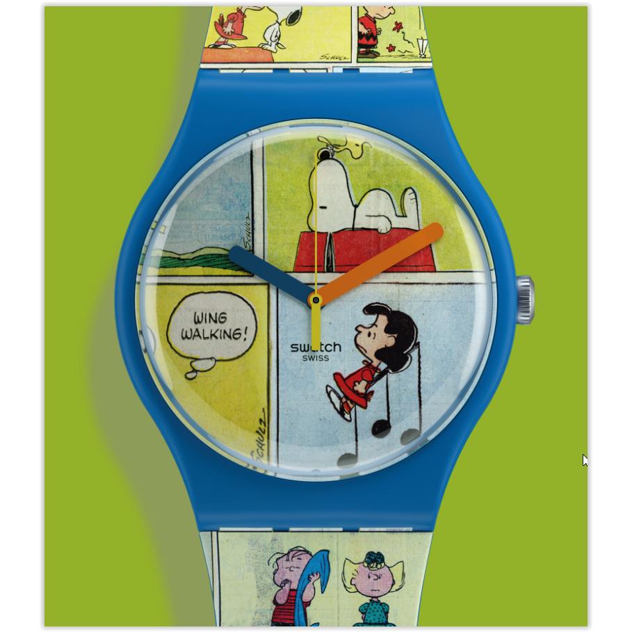 Swatch Smak! x Peanuts Smak Comic Strip SO29Z108 Watch