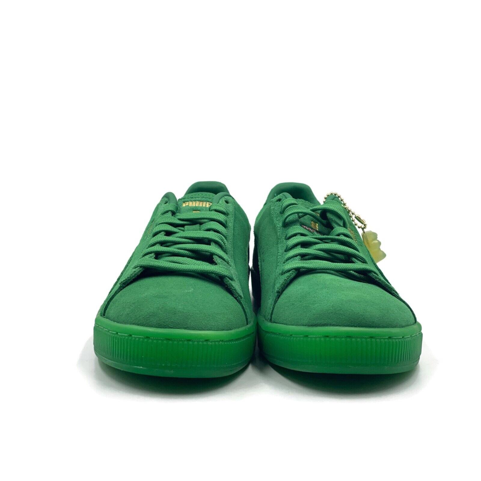 green shoes puma