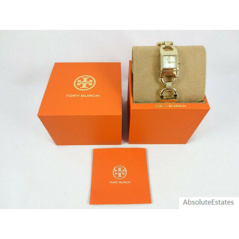 Tory Burch TBW5409 Double T-Link Gold Stainless Steel Link Strap Women's  Watch