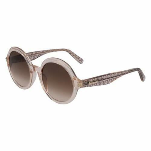 Salvatore Ferragamo SF978S 602 Crystal Rose Sunglasses with Brown Lenses