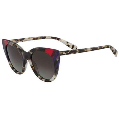 Salvatore Ferragamo SF 867S 052 Grey Havana Sunglasses with SF Case