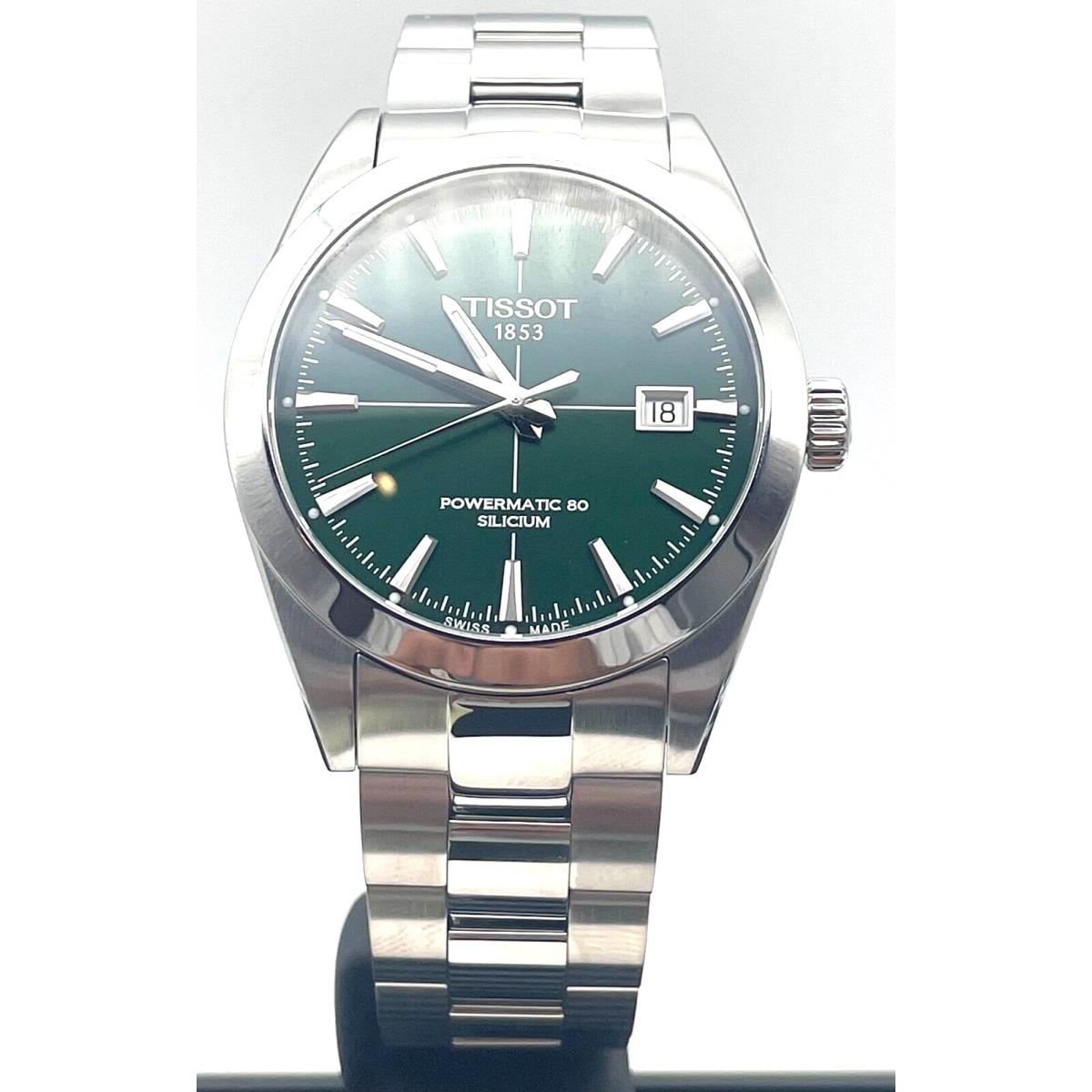 Tissot Gentleman Powermatic 80 Silicum Green Dial Men Watch T1274071109101