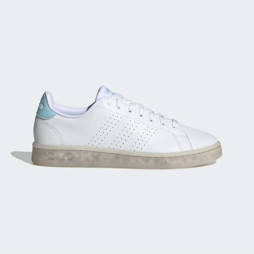 Adidas Women`s Advantage Eco Sneaker White/white/hazy Sky Size: 10 M US - White