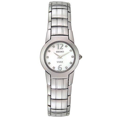 Seiko Vivace Diamond Hour Markers Women`s Analog Quartz Watch SUJ281