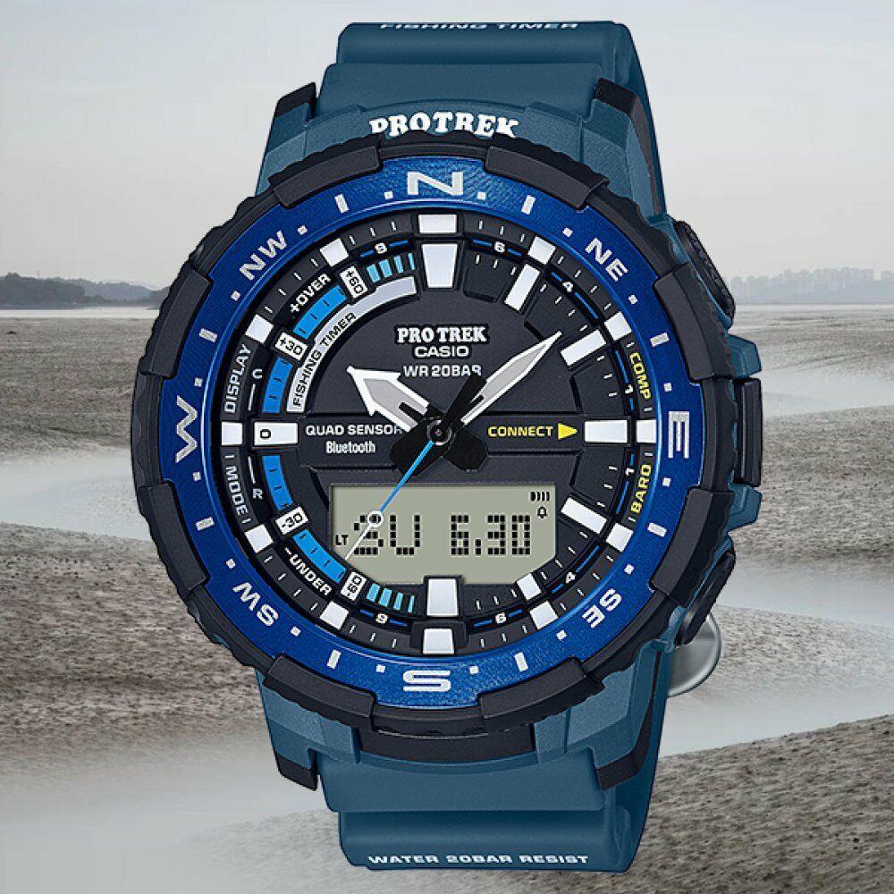 Casio Men`s PRTB70-2 Pro Trek Quartz Sport Watch with Resin Strap