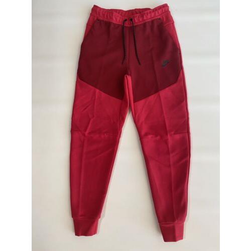 Nike Sportswear Tech Men s Fleece Joggers Berry Pomegranate CU4495-643 Sz S