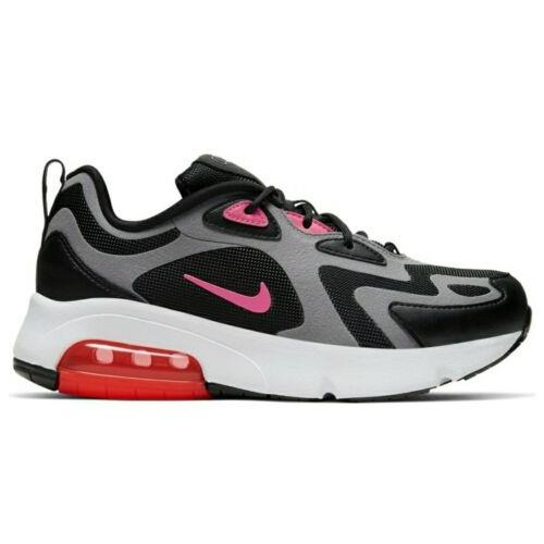 Nike Air Max 200 Shoes Women`s Size 7.5/6Y Black/grey/pink Athletic Sneakers
