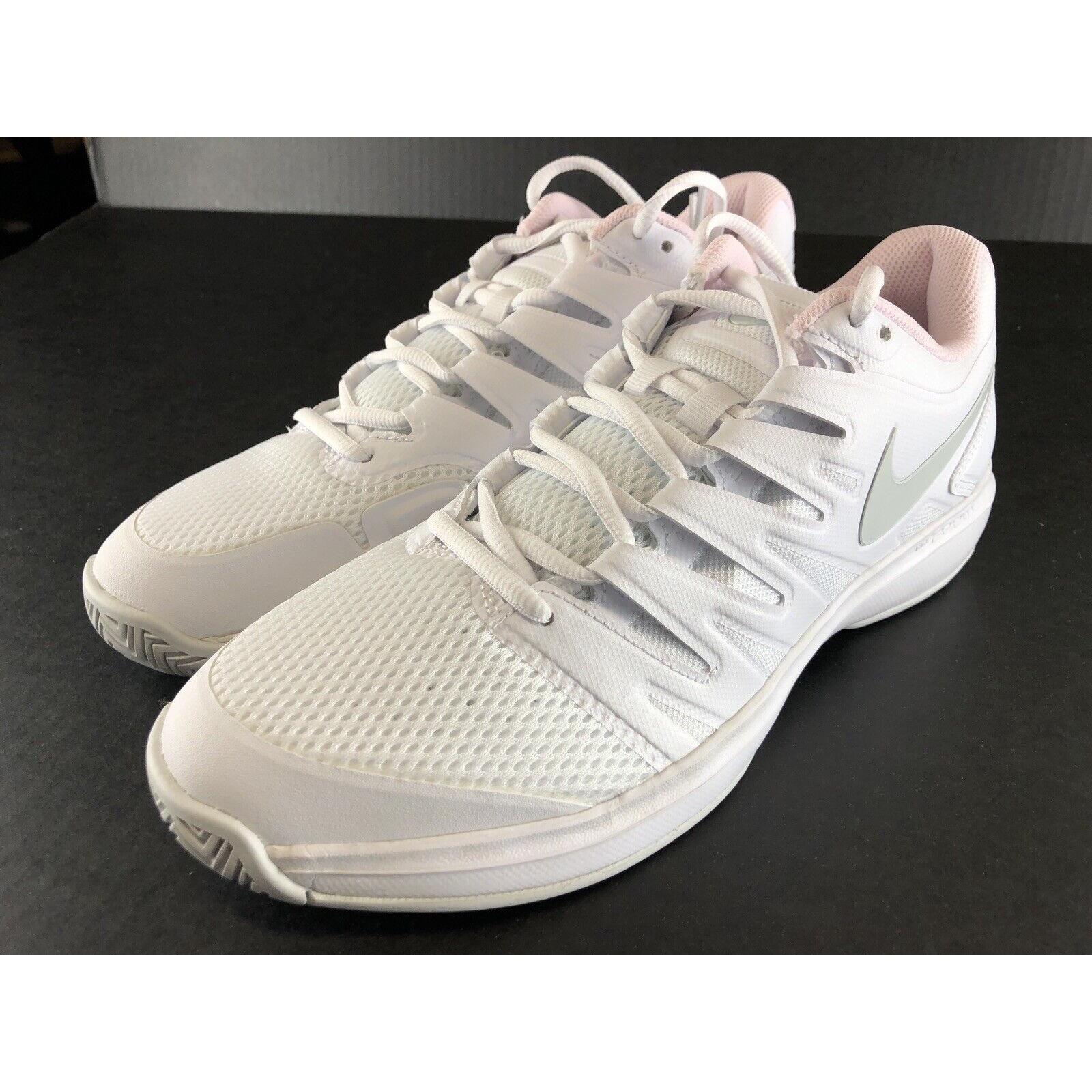 Nike Air Zoom Prestige HC Womens Sz 11 Tennis Shoes AA8024 105 White Pink Zoom