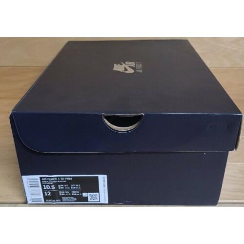 nike air force 1 shoe box size