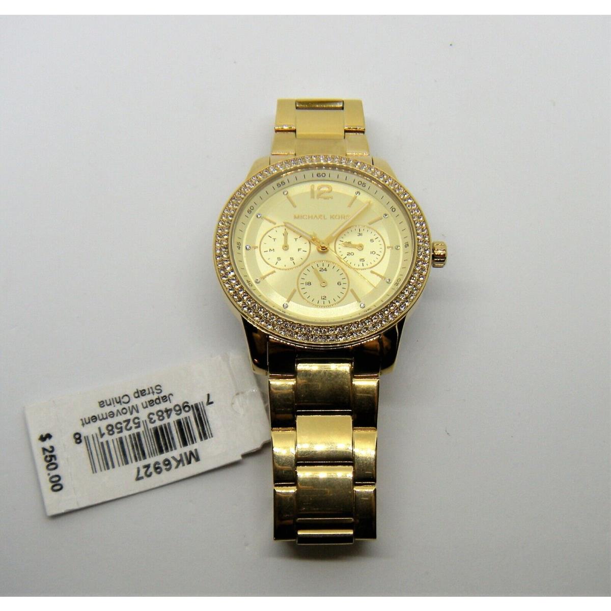 Michael Kors - Women`s Oversized Tibby Watch - Gold/crystals -MK6927