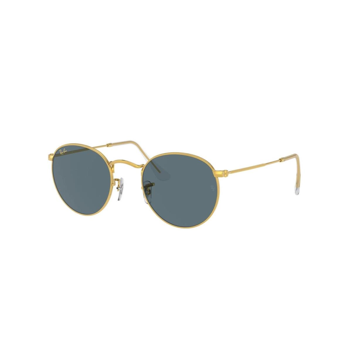 Ray-ban Rb3447 Round Metal Sunglasses Legend Gold/blue 50 mm - Legend Gold/Blue